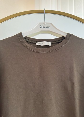 Allday Kadın haki yeşil Uzun Kollu Sweatshirt - Görsel 4