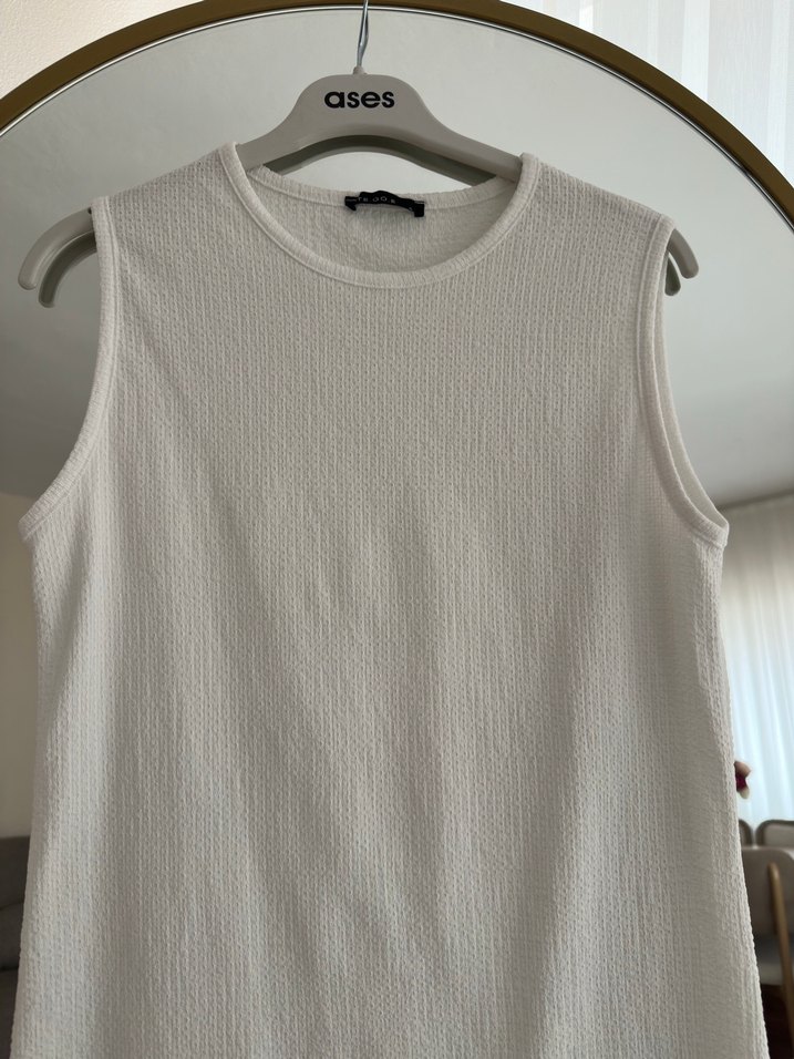 Beyaz tunik içlik - Görsel 2