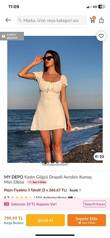 beyaz elbise - Görsel 6