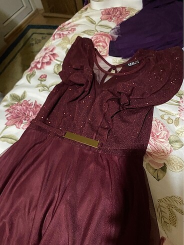 bordo elbise