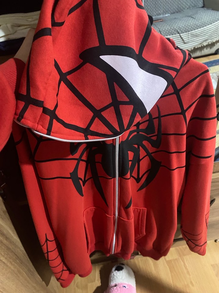 Kırmızı Baskılı Sweatshirt - Görsel 4