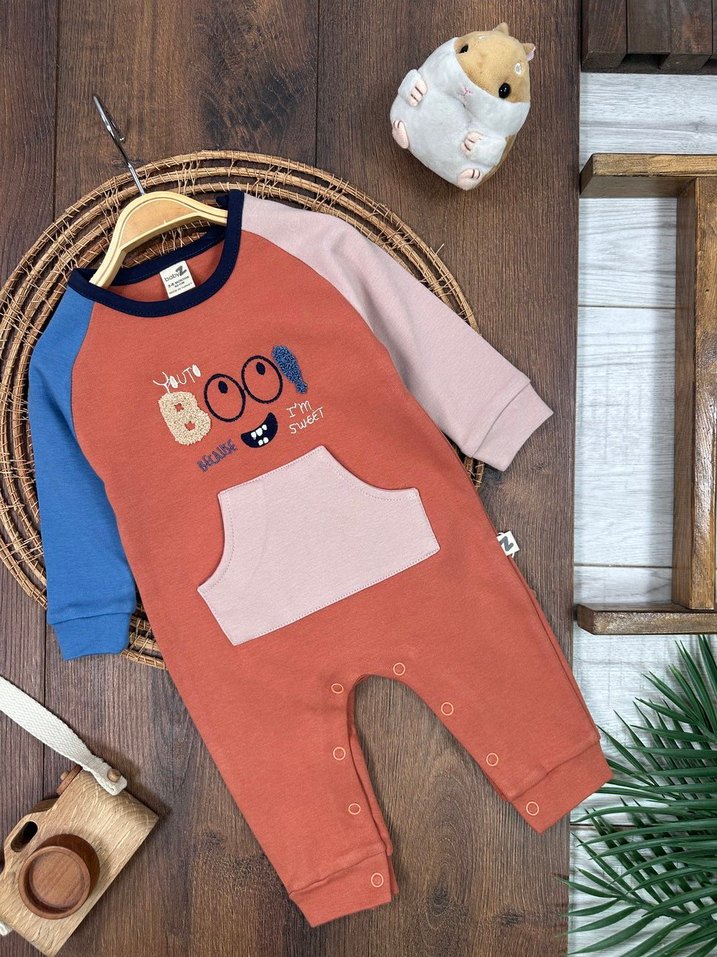 Renkli Baskılı Bebek Erkek Tulum - Görsel 2