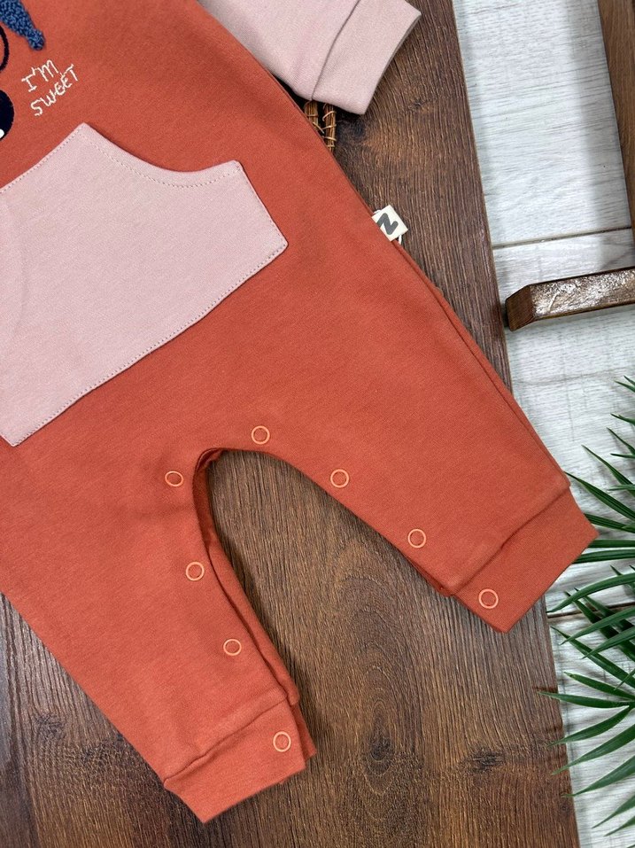 Renkli Baskılı Bebek Erkek Tulum - Görsel 5