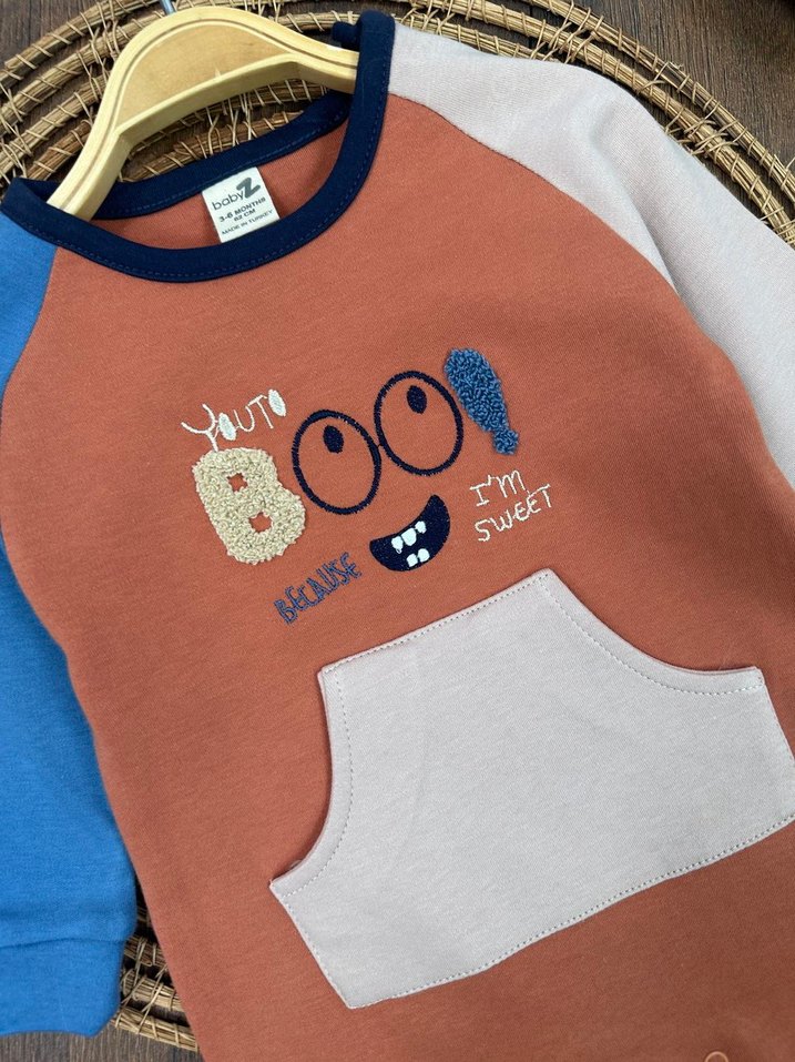 Renkli Baskılı Bebek Erkek Tulum - Görsel 4