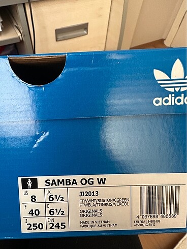 40 Beden beyaz Renk Adidas samba