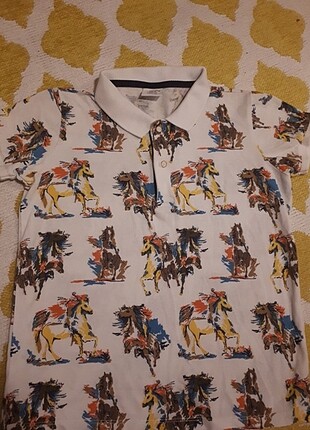 10 Yaş Beden Polo yaka tişört