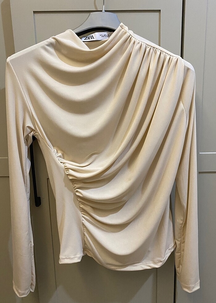 Zara Drapeli sendy bluz - Görsel 3