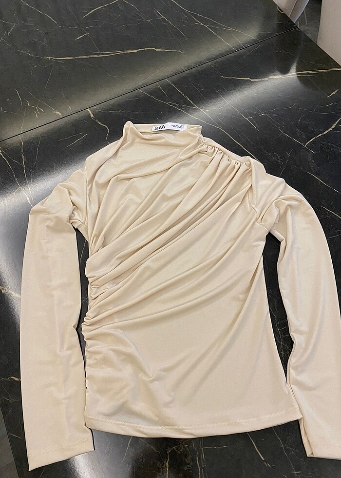 Zara Drapeli sendy bluz - Görsel 4