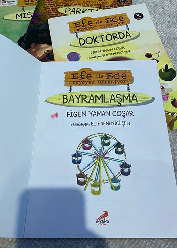 Erdem yayınları Efe ile Ece Büyüyor öğreniyor kitap seti (8) - Görsel 3