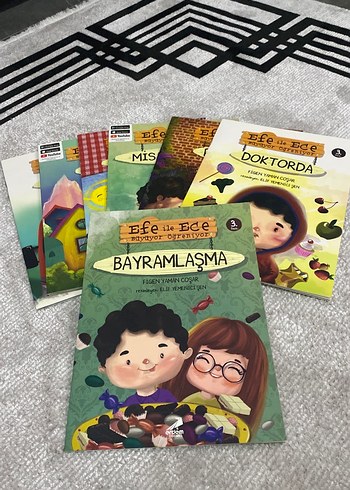 Erdem yayınları Efe ile Ece Büyüyor öğreniyor kitap seti (8)