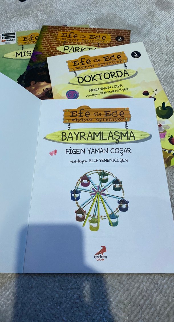 Erdem yayınları Efe ile Ece Büyüyor öğreniyor kitap seti (8) - Görsel 3