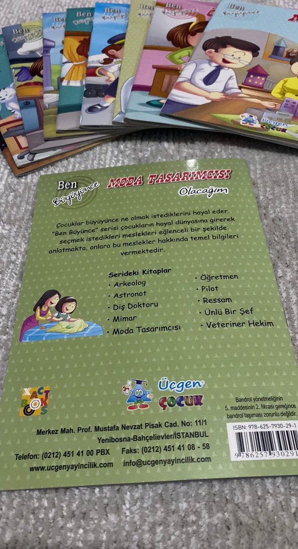 Üçgen yayıncılık 1.sınıf Ben büyünce serisi (10) Kitap - Görsel 2