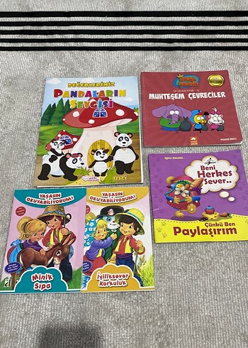 Çocuklar İçin 5 Kitap karışık ilk okuma kitapları