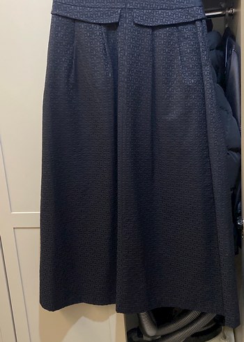 Siyah Pilili Uzun Kadın Etek Armine - Görsel 2