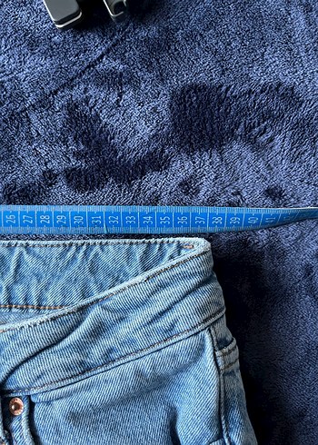 Mavi Midi Boy Kadın Denim Pantolon - Görsel 4