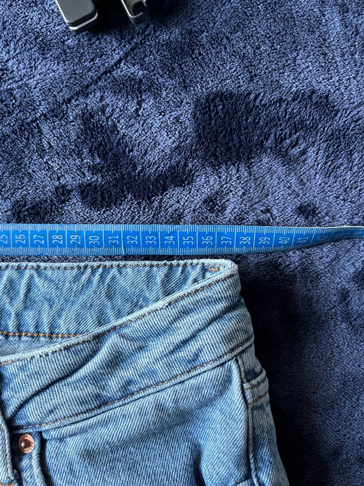 Mavi Midi Boy Kadın Denim Pantolon - Görsel 4