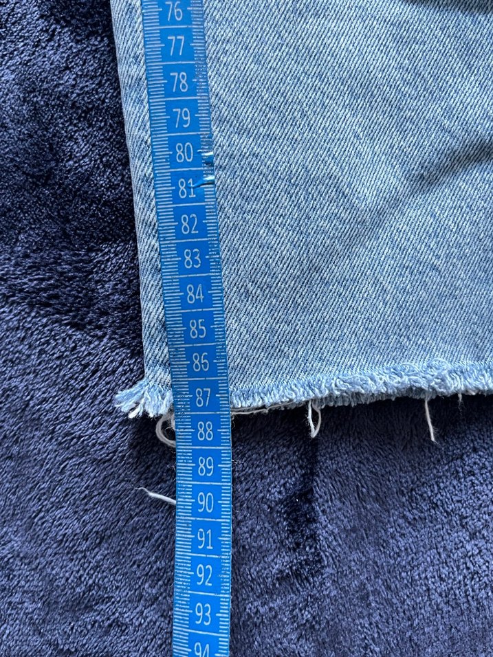 Mavi Midi Boy Kadın Denim Pantolon - Görsel 5