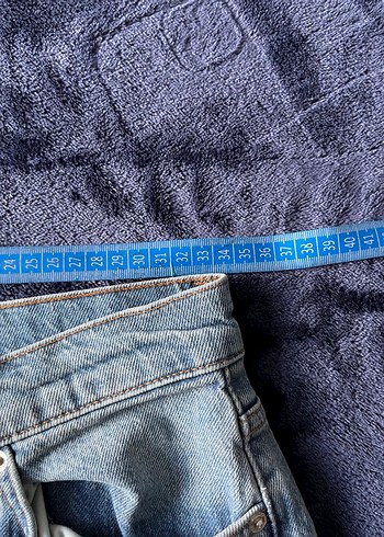Kadın Mavi Denim Regular Fit Midi Jean - Görsel 4