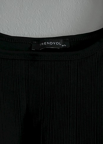 Siyah Uzun Kollu Crop Bluz - Görsel 2