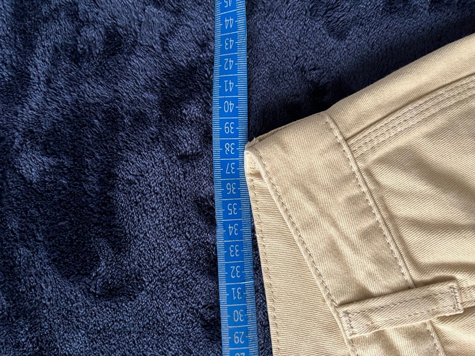 Bej Midi Denim Rahat Kesim Kadın Pantolon - Görsel 3