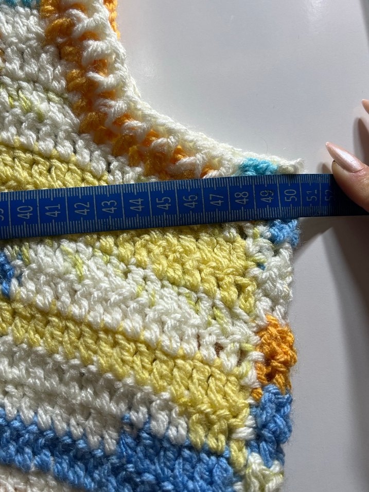 Renkli Örgü Kısa Kadın Süveter - Görsel 4