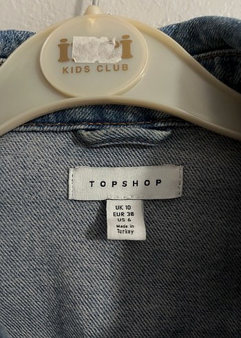 Düğmeli Mavi Kadın Denim Ceket - Görsel 2