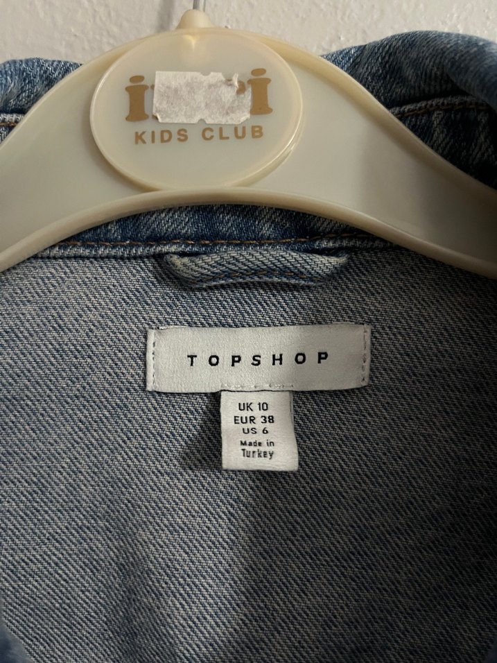 Düğmeli Mavi Kadın Denim Ceket - Görsel 2