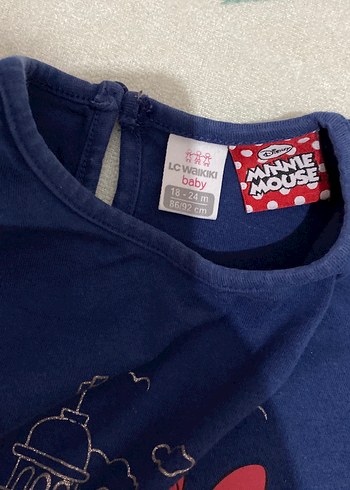 Kız Çocuk Lacivert Baskılı Uzun Kollu Tişört - Görsel 2