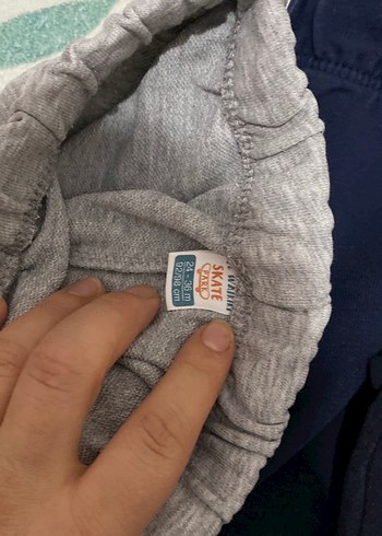 Gri Baskılı Erkek Çocuk Pamuklu Rahat Pantolon - Görsel 3