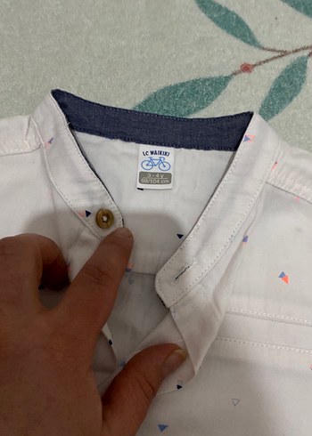 Erkek Çocuk Beyaz Pamuklu Uzun Kollu Gömlek - Görsel 2