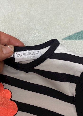 Çiçek Desenli Kız Çocuk Tişörtü - Görsel 2