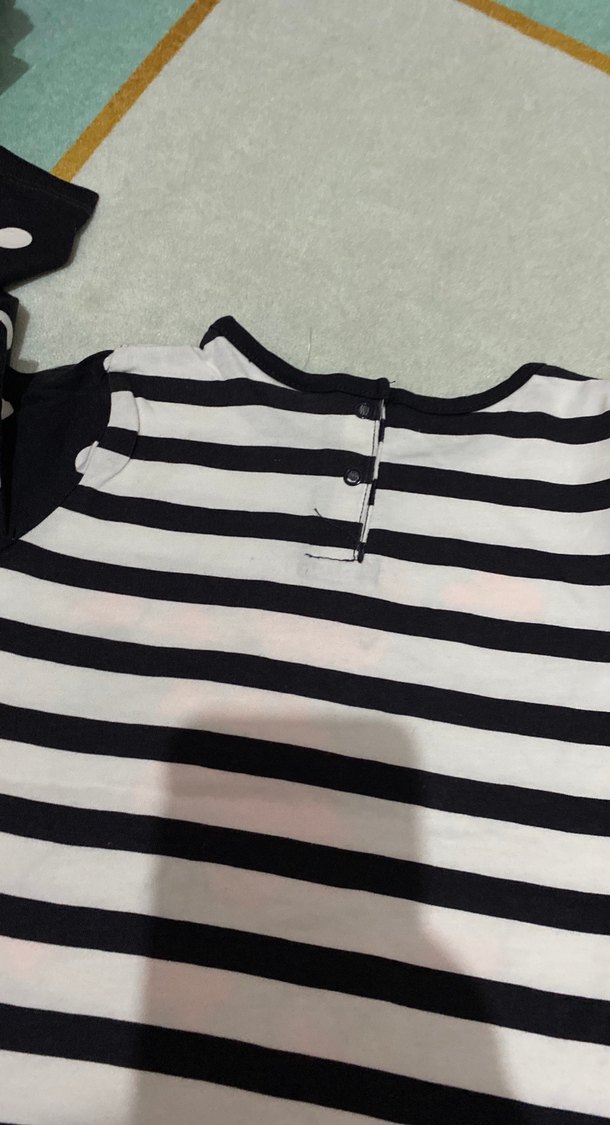 Çiçek Desenli Kız Çocuk Tişörtü - Görsel 3