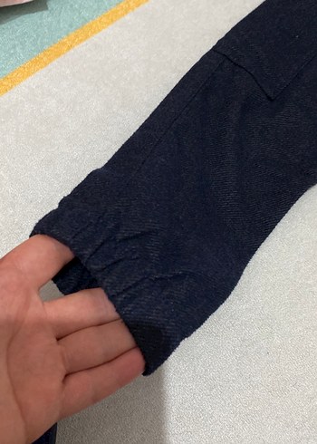 Erkek Çocuk Gri Bol Paça Kot Pantolon - Görsel 3