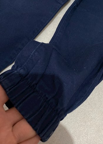Erkek Çocuk Koyu Mavi Elastik Bel Denim Pantolon - Görsel 2