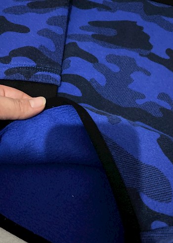 Erkek Çocuk Kapüşonlu Mavi Sweatshirt - Görsel 3