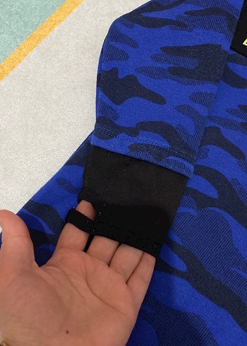 Erkek Çocuk Kapüşonlu Mavi Sweatshirt - Görsel 2