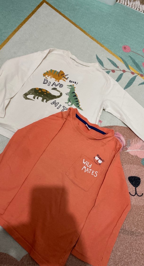 Erkek Çocuk Uzun Kollu Baskılı Tişört - Görsel 2