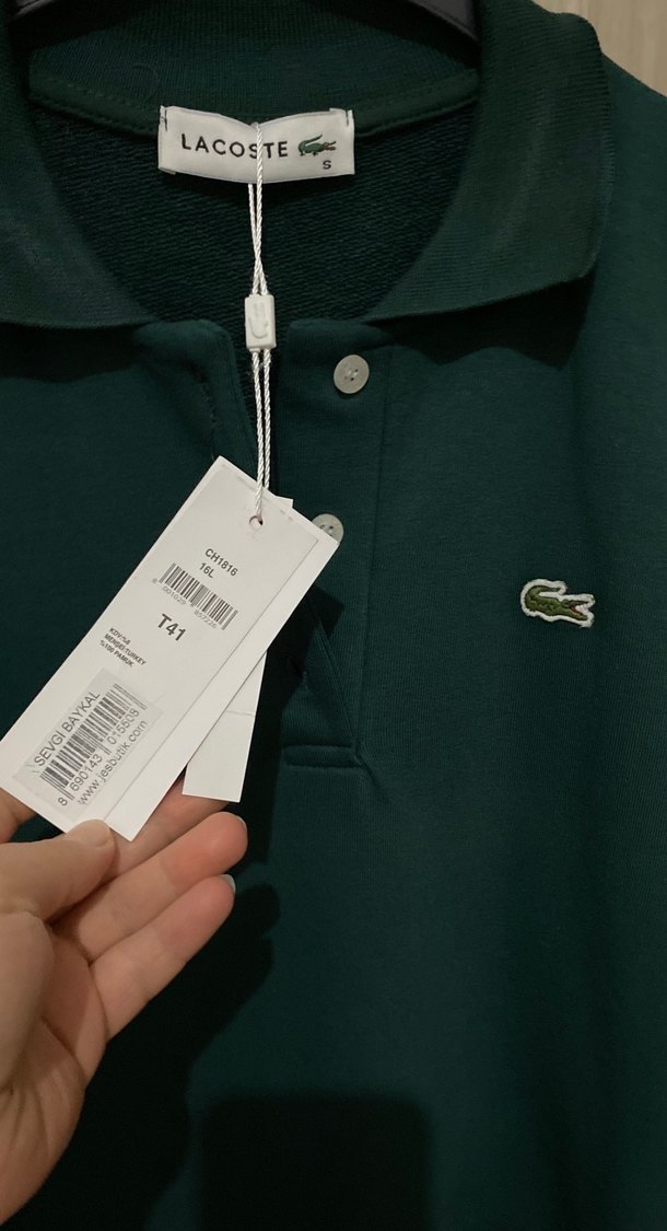 Kadın Yeşil Uzun lacoste Tunik - Görsel 2