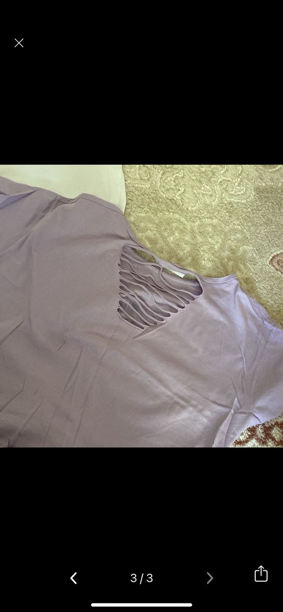 Beyaz Pamuklu Kısa Kollu Oversize Tişört crop - Görsel 3