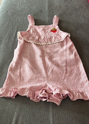 Pamuklu kız bebek tulum 9-12 ay