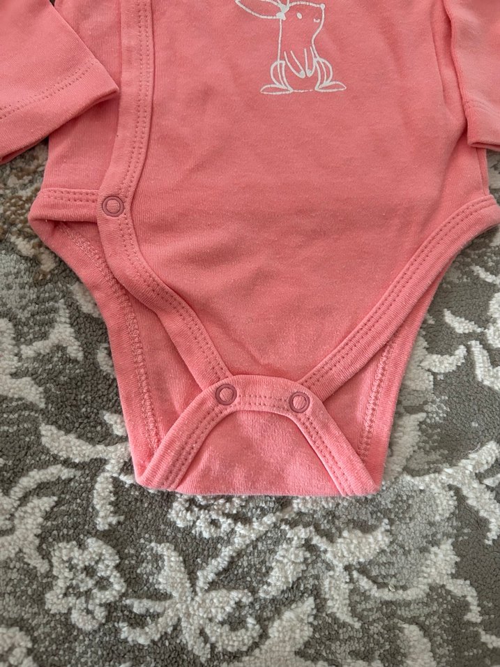 Pembe Uzun Kollu Bebek Çıtçıtlı Body - Görsel 4