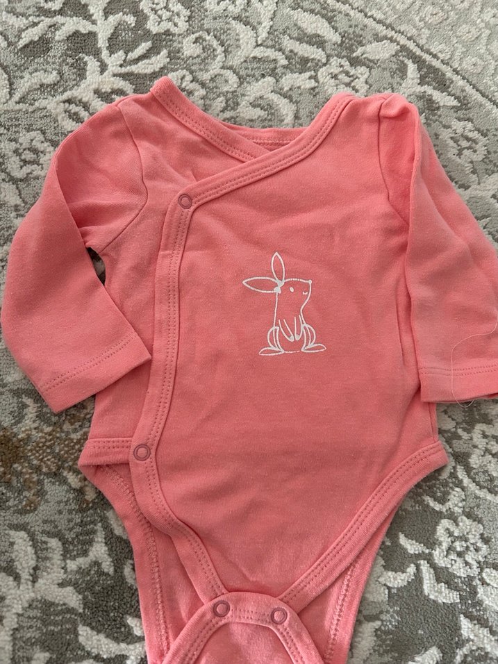 Pembe Uzun Kollu Bebek Çıtçıtlı Body - Görsel 2