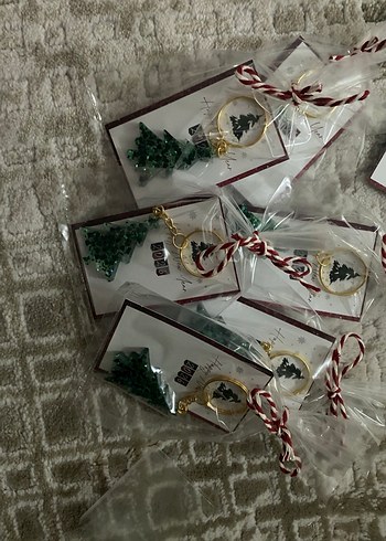 Yılbaşı temalı epoksi anahtarlık - Görsel 3