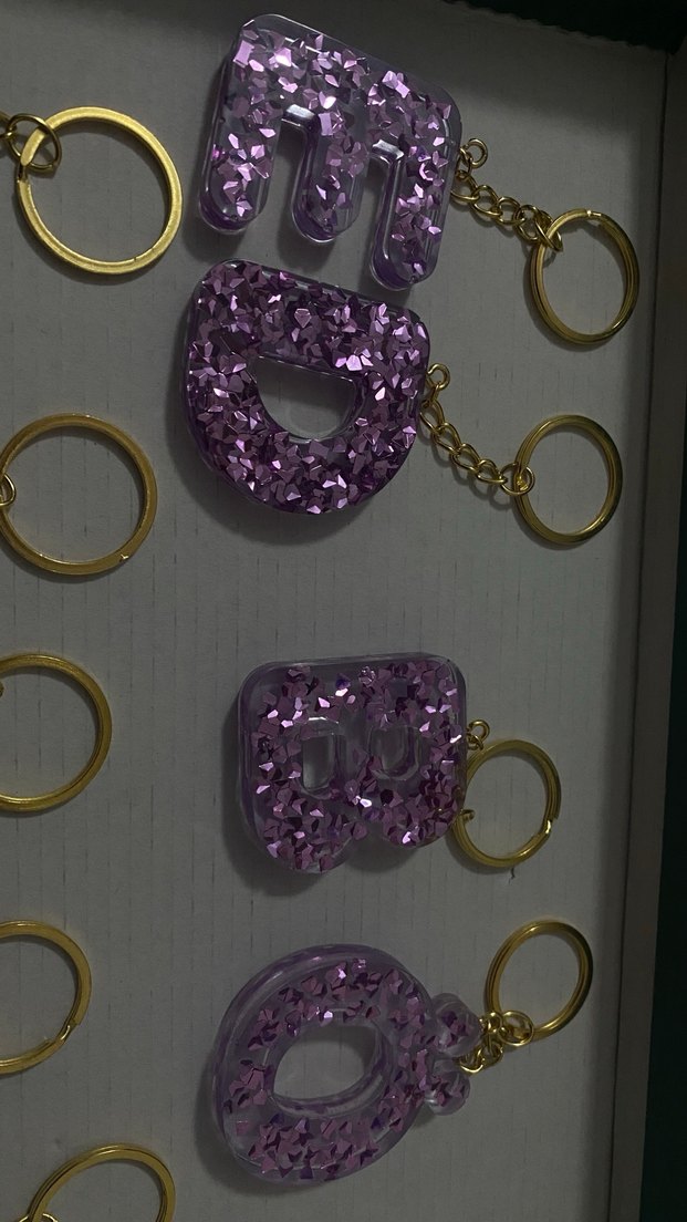 Epoksi büyük harf anahtarlık - Görsel 3