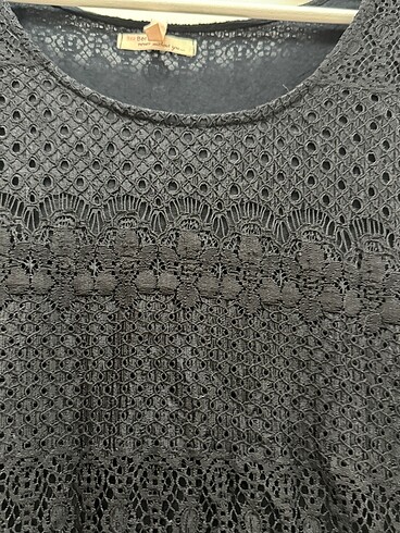 s Beden Bershka DANTEL ELBİSE