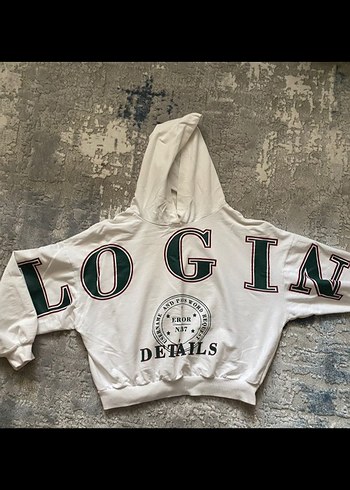 Diğer Beyaz Kapüşonlu Sweatshirt