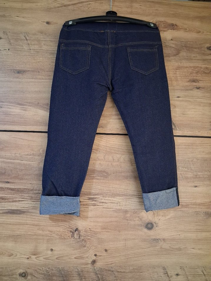 Lacivert Kapri Tayt - Görsel 2