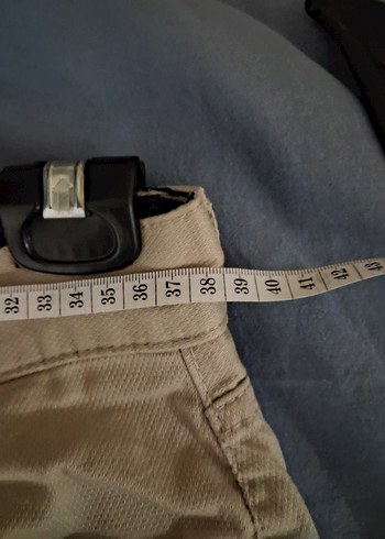 Bej Regular Fit Keten Günlük Pantolon - Görsel 6