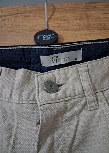 Bej Regular Fit Keten Günlük Pantolon - Görsel 3