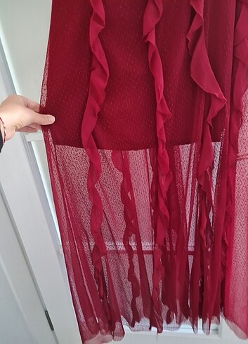 xs Beden çeşitli Renk Millet tül elbise